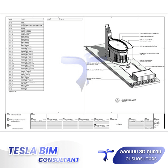 ที่ปรึกษาออกแบบเขียนแบบงานก่อสร้างด้วย BIM 3มิติ